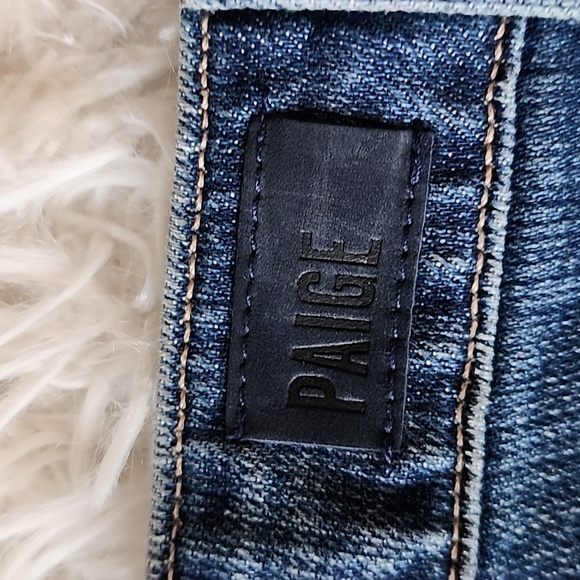 PAIGE Blue Jacqueline Straight Ankl Lace Jeans Brand New - Picture 7 of 15